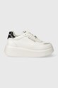 Кожаные кроссовки Karl Lagerfeld ANAKAPRI платформа белый KL63519.01S