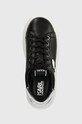 Karl Lagerfeld sneakersy skórzane ANAKAPRI czarny KL63530N.000