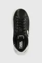 μαύρο Δερμάτινα αθλητικά παπούτσια Karl Lagerfeld ANAKAPRI