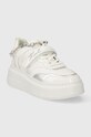 Usnjene superge Karl Lagerfeld ANAKAPRI KL63544.011 bela SS24