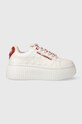 Karl Lagerfeld sneakersy skórzane KREEPER LO Planet friendly biały KL42394.011