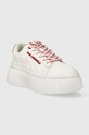 Karl Lagerfeld sneakersy skórzane KREEPER LO KL42394.011 biały SS24