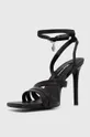 Kožené sandále Karl Lagerfeld Jeans MANOIR čierna