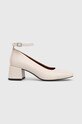 Vagabond Shoemakers czółenka skórzane ADISON 5739.001.02 beżowy SS24