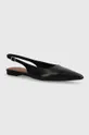 fekete Vagabond Shoemakers bőr balerina cipő HERMINE Női