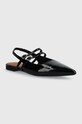 Kožené balerínky Vagabond Shoemakers HERMINE HERMINE otvorená päta čierna 5733.260.20