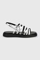 Vagabond Shoemakers sandały skórzane CONNIE 5757.583.79 srebrny SS24