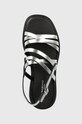 Vagabond Shoemakers sandały skórzane CONNIE srebrny 5757.583.79