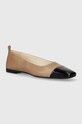 Vagabond Shoemakers baleriny skórzane DELIA skóra lakierowana beżowy 5707.062.09