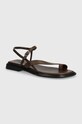 Δερμάτινα σανδάλια Vagabond Shoemakers IZZY φλατ καφέ 5513.001.35