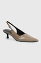 Kožne štikle Vagabond Shoemakers LYKKE lakirana koža bež 5714.360.09