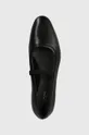 fekete Vagabond Shoemakers bőr balerina cipő SIBEL