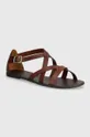 коричневий Шкіряні сандалі Vagabond Shoemakers TIA 2.0 Жіночий