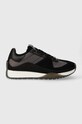 Кроссовки Calvin Klein ORIGIN RUNNER LUM имитация замша чёрный HW0HW01856