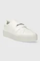 Calvin Klein sneakersy FLATFORM CUPSOLE SLIP ON W/HW biały