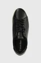 czarny Calvin Klein sneakersy skórzane CLEAN CUPSOLE LACE UP