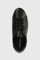 čierna Kožené tenisky Calvin Klein CLEAN CUPSOLE LACE UP