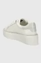Calvin Klein sneakersy skórzane FLATFORM C LACE UP - MONO MIX Cholewka: Skóra naturalna, Wnętrze: Materiał tekstylny, Skóra naturalna, Podeszwa: Materiał syntetyczny