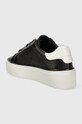 Obuwie Calvin Klein sneakersy skórzane FLATFORM C LACE UP - MONO MIX HW0HW01870 czarny