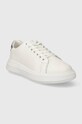 Kožené tenisky Calvin Klein RAISED CUPSOLE LACE UP LHT BT HW0HW02005 bílá SS24