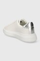 Boty Kožené tenisky Calvin Klein RAISED CUPSOLE LACE UP LHT BT HW0HW02005 bílá