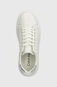 Kožené tenisky Calvin Klein RAISED CUPSOLE LACE UP LHT BT bílá HW0HW02005