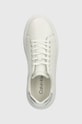 Kožené tenisky Calvin Klein RAISED CUPSOLE LACE UP LHT BT bílá HW0HW02005