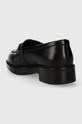 Obuća Kožne mokasinke Calvin Klein RUBBER SOLE LOAFER W/HW HW0HW02006 crna