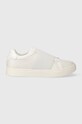 Calvin Klein bőr sportcipő CLEAN CUPSOLE SLIP ON Planet friendly fehér HW0HW02007
