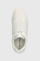 Calvin Klein bőr sportcipő CLEAN CUPSOLE SLIP ON fehér HW0HW02007