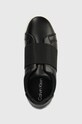 Кожаные кроссовки Calvin Klein CLEAN CUPSOLE SLIP ON чёрный HW0HW02007