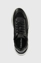 Calvin Klein sneakersy CLOUD WEDGE LACE UP-PEARLIZED czarny HW0HW02040
