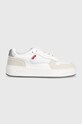 Sneakers boty Levi's GLIDE S přírodní kůže bílá 235201.51