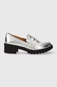 Bianco mokasyny BIAPEARL imitacja skóry licowej srebrny 11250962