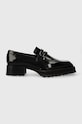 Stine Goya mocasini de piele Gurly piele patentata negru SG5663.JetBlack