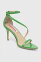 Usnjeni sandali Custommade Amy Patent zelena