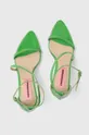 зелений Шкіряні сандалі Custommade Amy Patent