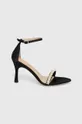 Sandále Custommade Alma Satin Pearl čierna