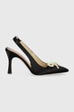 Custommade szpilki Ayanna Satin Pearl 000402096.993 czarny SS24