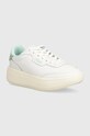Kožené tenisky Fila Premium platforma biela FFW0337