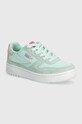 Кроссовки Fila FXVENTUNO замш зелёный FFW0395