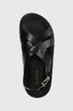 čierna Kožené sandále Alohas Trunca