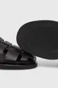 čierna Kožené sandále Alohas Perry