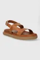 Kožené sandále Alohas Lorelei hnedá