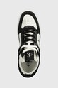 Kožené tenisky Calvin Klein Jeans BASKET CUPSOLE HIGH MIX ML FAD černá YW0YW01300