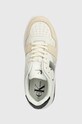 Кросівки Calvin Klein Jeans BOLD FLATF LOW LACE MIX NBS SAT білий YW0YW01308