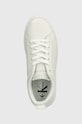 Kožne tenisice Calvin Klein Jeans BOLD FLATF LOW LACEUP LTH IN LUM bijela YW0YW01309