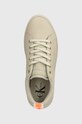 Calvin Klein Jeans sneakersy skórzane BOLD FLATF LOW LACEUP LTH IN LUM beżowy YW0YW01309