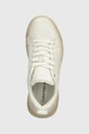 Kožne tenisice Calvin Klein Jeans CHUNKY CUPSOLE 2.0 LTH IN LUM bijela YW0YW01313