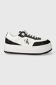 Calvin Klein Jeans sportcipő BOLD FLATF LOW LACE MIX ML FAD szintetikus fekete YW0YW01316